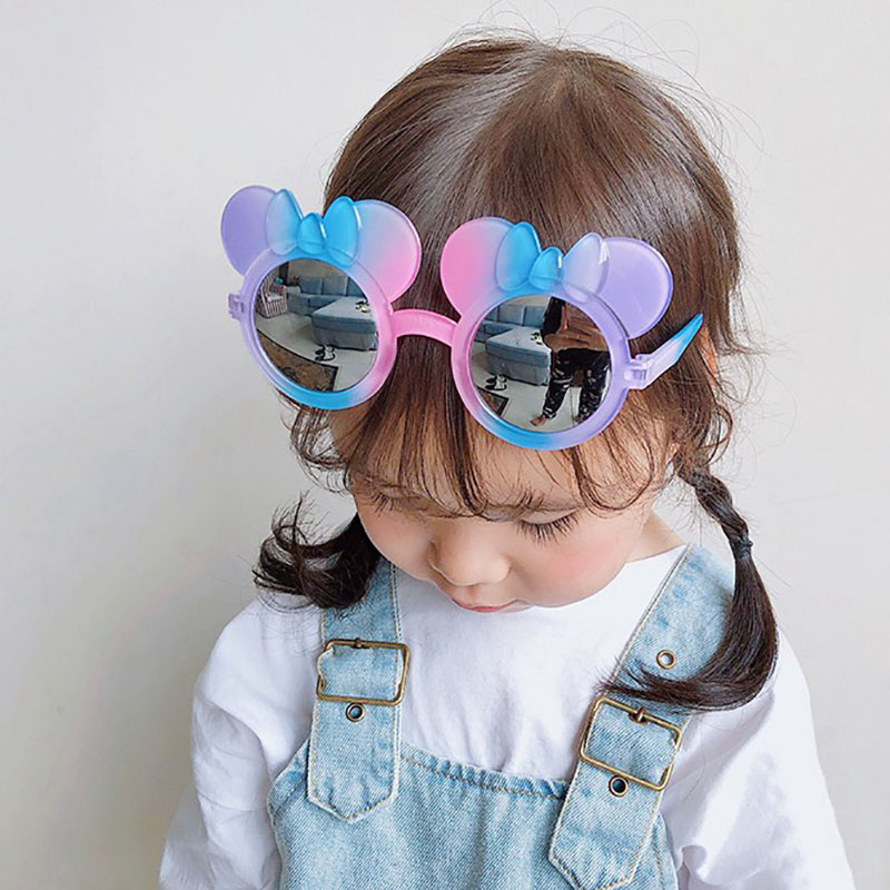 Kính Mát Hoạt Hình Mickey Chống Tia UV400 Cho Bé