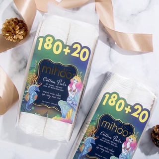 Bông tẩy trang mihoo cotton pads 200 miếng