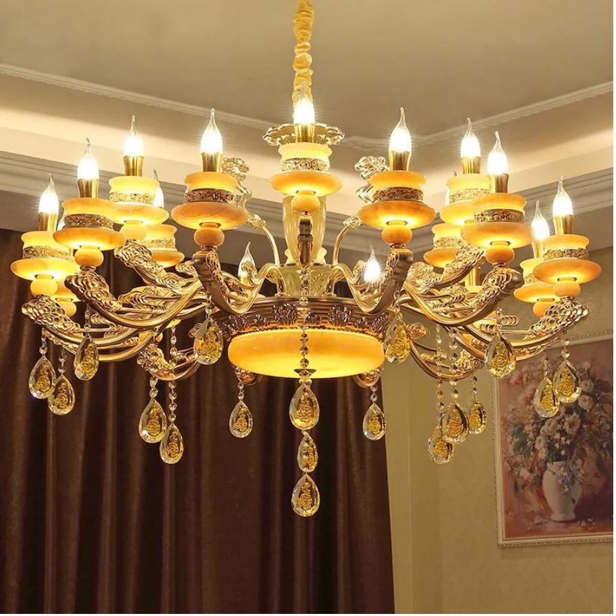 ĐÈN CHÙM TAY NẾN CỔ ĐIỂN CHAO ĐÁ CAO CẤP