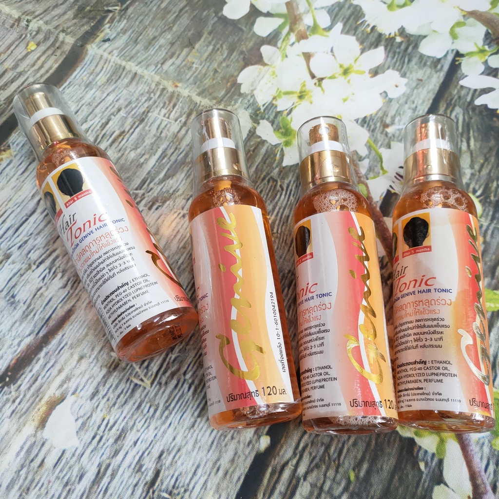 Chai Xịt Kích Thích Mọc Tóc Cho Nam GENIVE Hair Tonic 120ml - Thái Lan