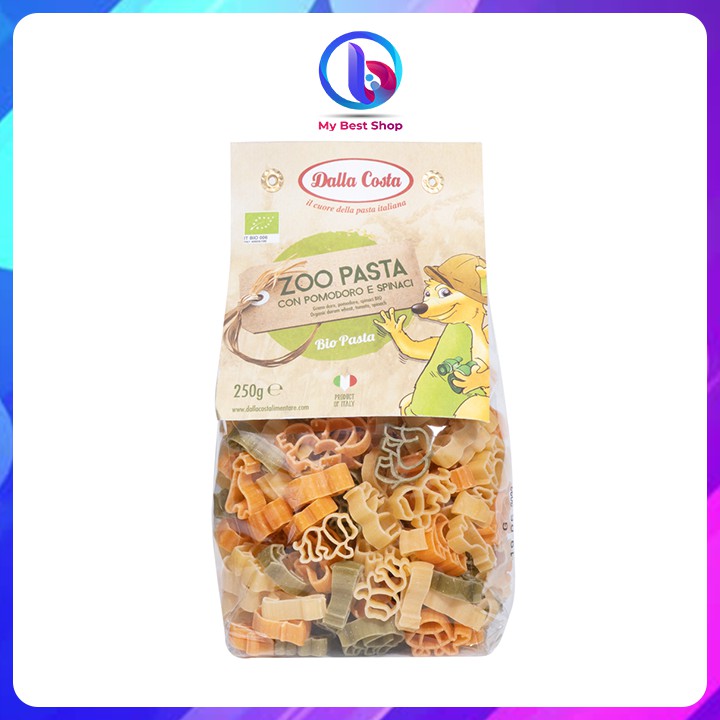 Nui rau củ hữu cơ cho bé hình tàu xe Dalla Costa - 250g - Nhập khẩu Ý