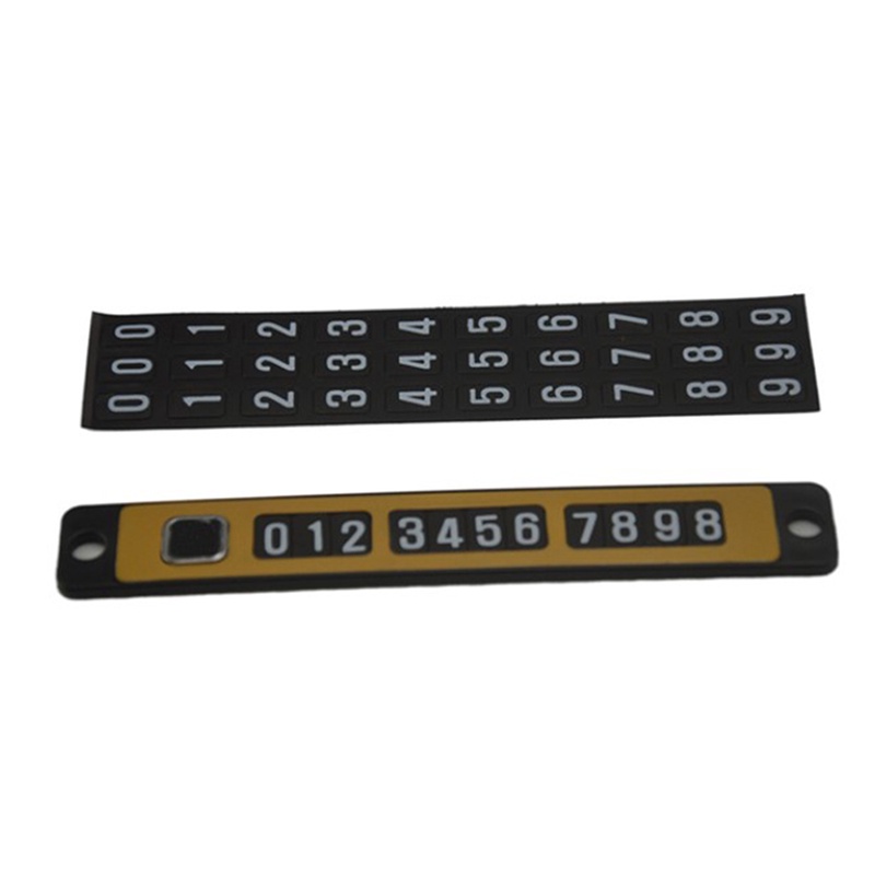 Xinghergood Car Styling Black Magnetic Temporary Car Parking Card Phone Number Card Plate XHG