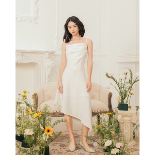 The19club - váy lụa vạt xéo tôn dáng 2 màu sắc - serena dress