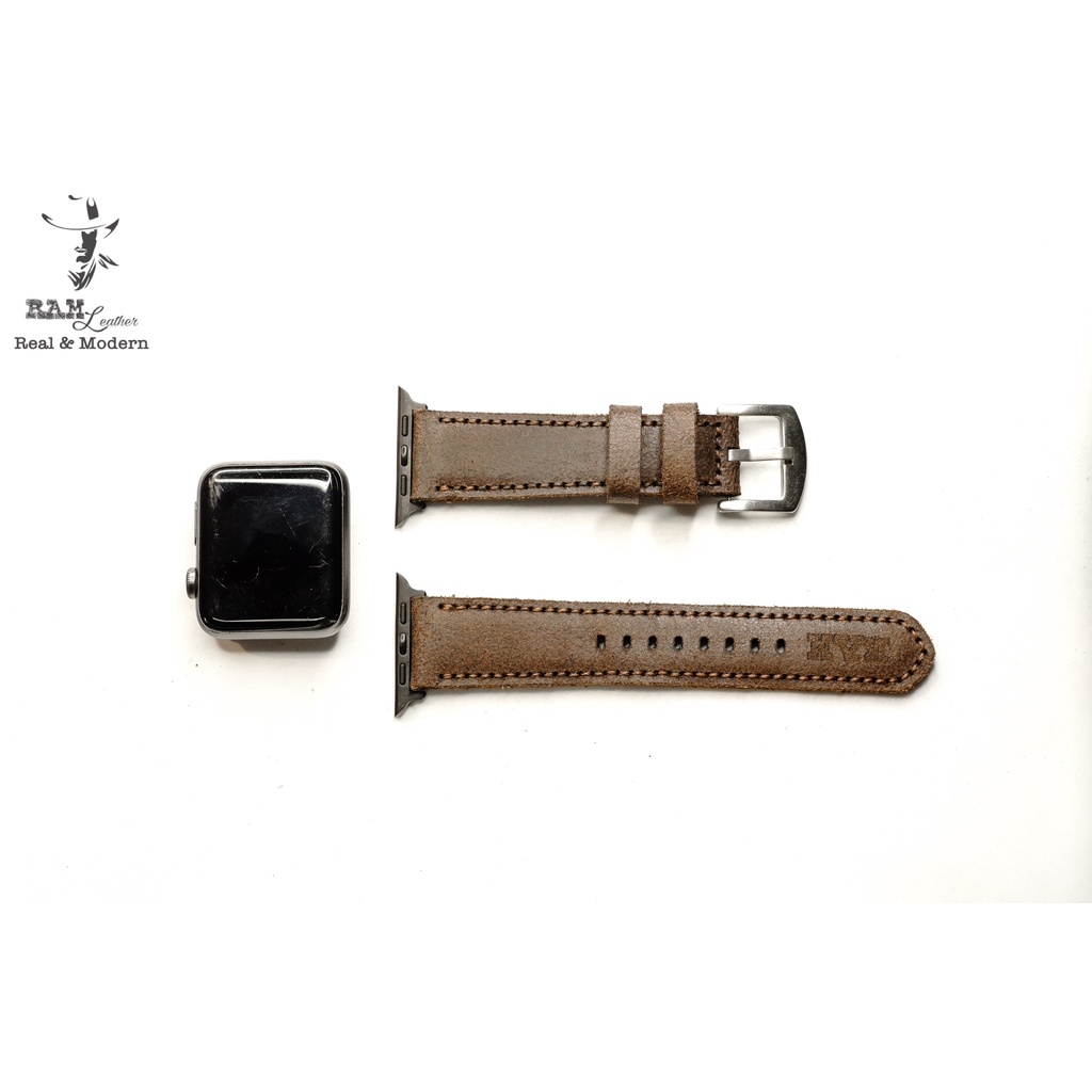 Dây Apple Watch , iWatch , iphone Watch da bò thật cao cấp RAM Leather Classic Vintage