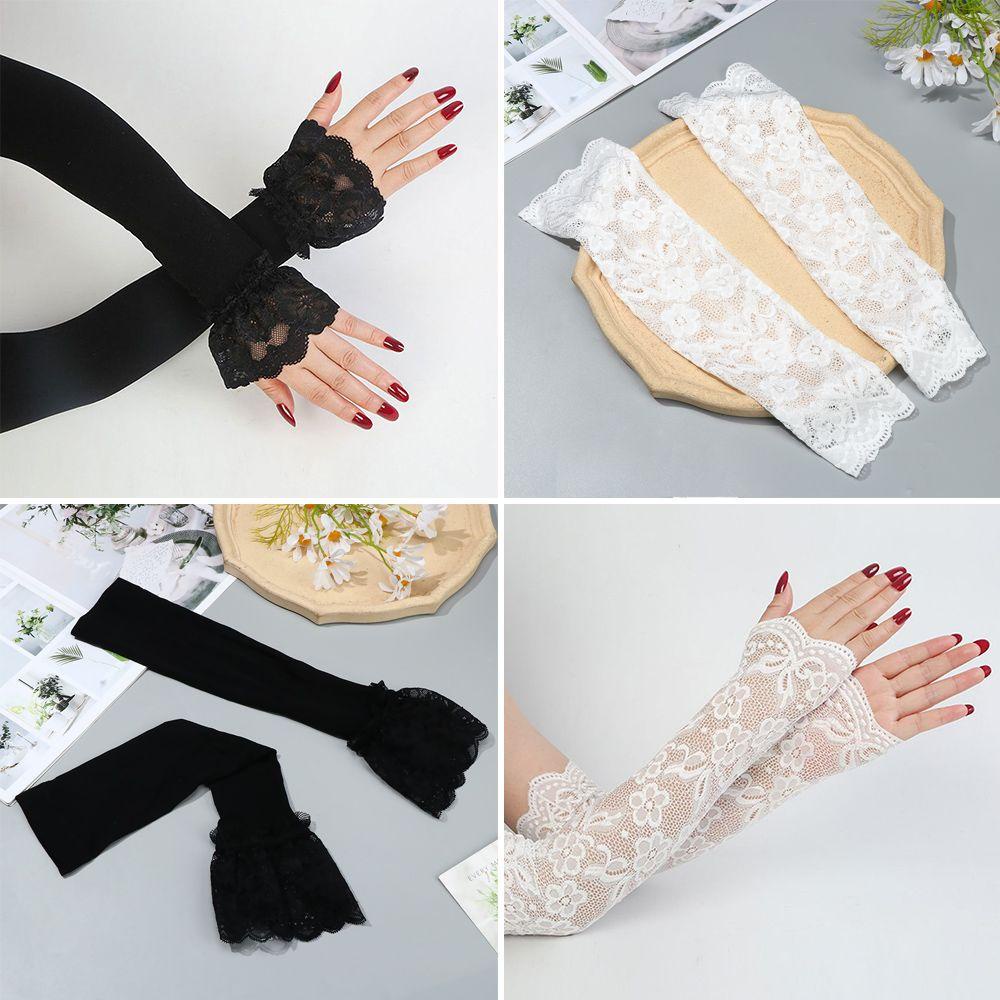Găng Tay Ren Chống Nắng Co Giãn Thời Trang Dành Cho Nữ