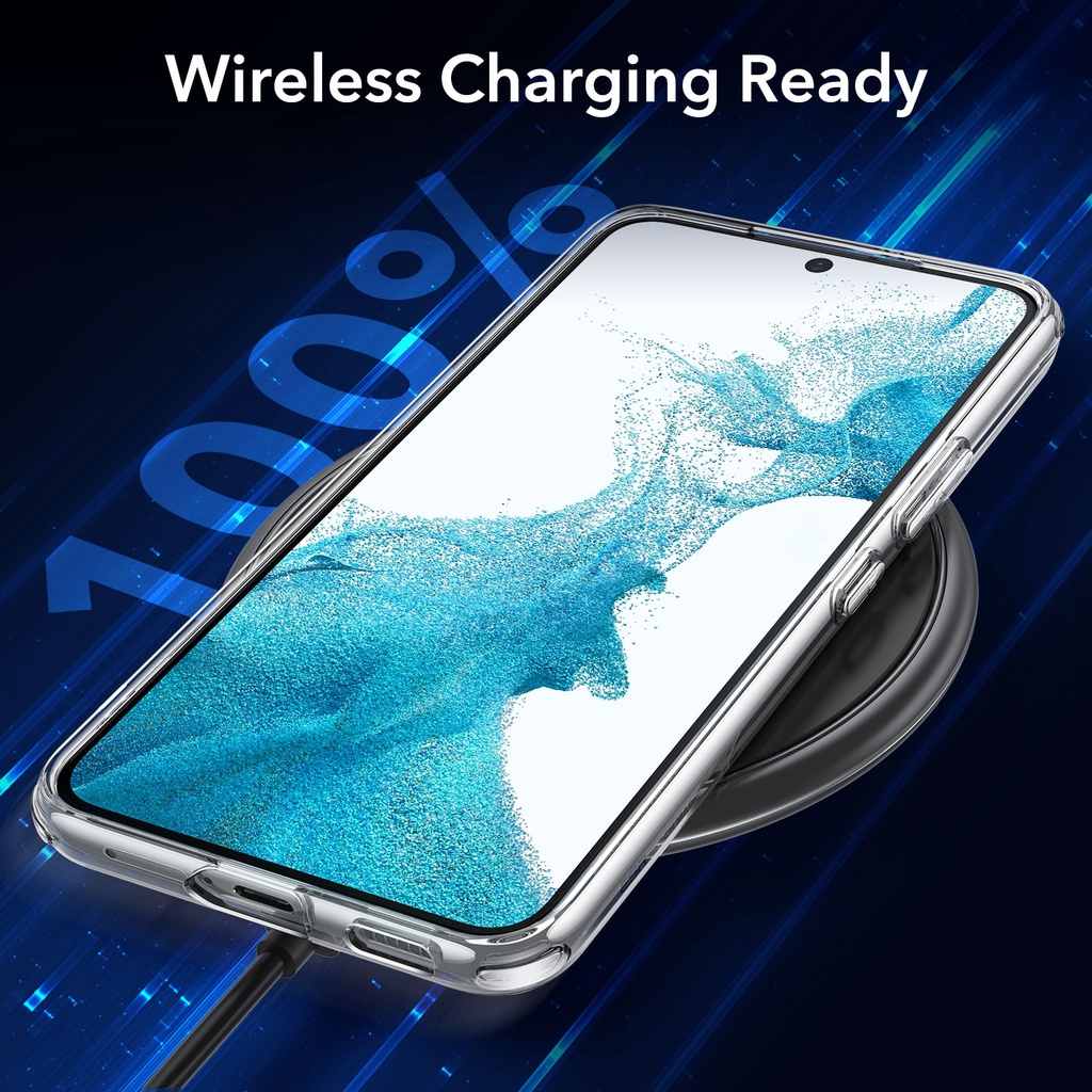 Ốp điện thoại ESR chất liệu TPU mềm trong suốt dành cho Samsung Galaxy S22 S22 Plus S22