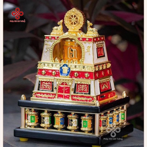 Kinh luân điện hình cung điện Potala Kinh luân xoay cắm điện