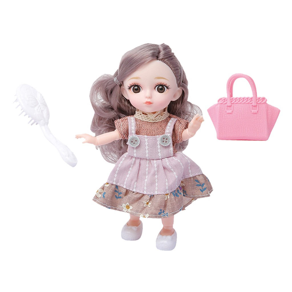 Búp Bê Nữ Có Khớp Động Tiện Dụng Bong Bóng Cao 16cm 12cm