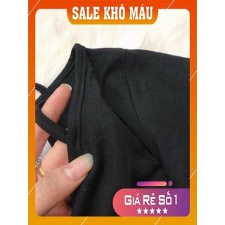 Váy ông lệch vai dây - Ảnh thật