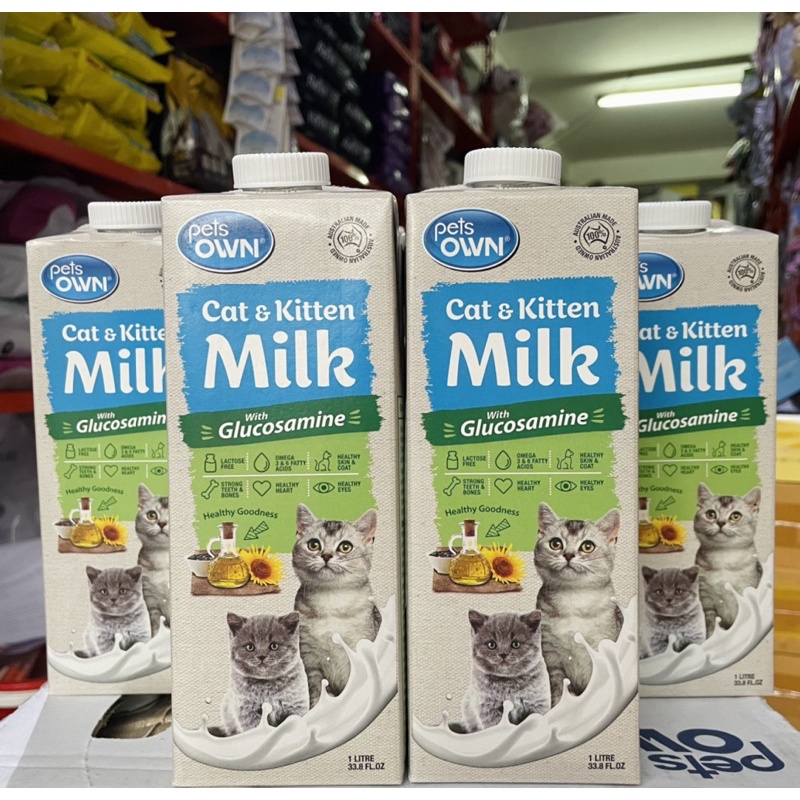 Sữa nước pha sẵn cho chó mèo Pets Own Glucosamine 1L