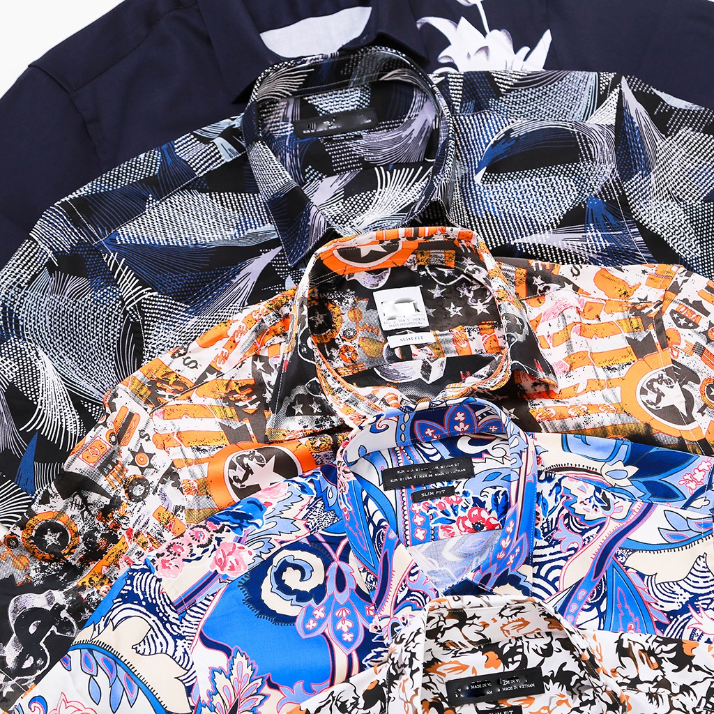 [Mã FAMAYMA2 giảm 10K đơn 50K] Ao Sơ mi họa tiết tay ngắn , họa tiết trẻ trung, vải thoáng mát | BigBuy360 - bigbuy360.vn