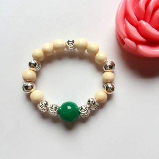 Vòng dâu tằm bi bạc cho bé (tặng kèm hạt và dây dự phòng)