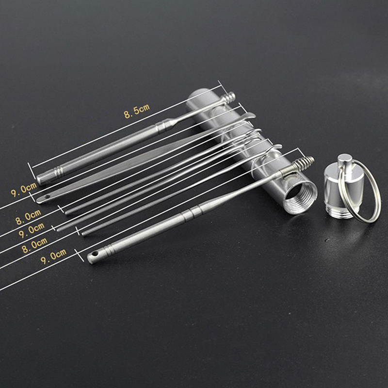[Hàng mới về] Bộ 6 Dụng Cụ Lấy Ráy Tai Hình Xoắn Ốc Bằng Thép Không Gỉ Chất Lượng Cao | BigBuy360 - bigbuy360.vn