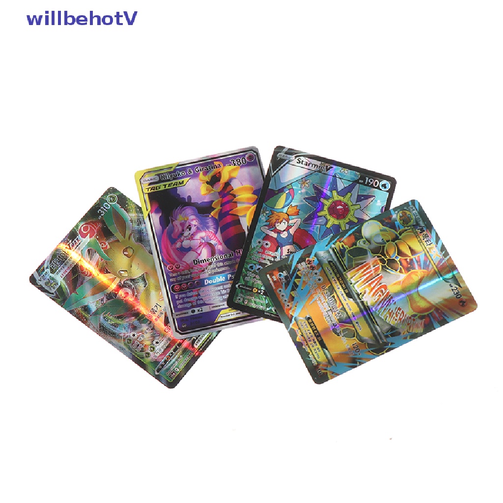 Bộ 100 / 120 Thẻ Bài Pokemon VSTAR Vmax GX Tiếng Anh Hàn Quốc
