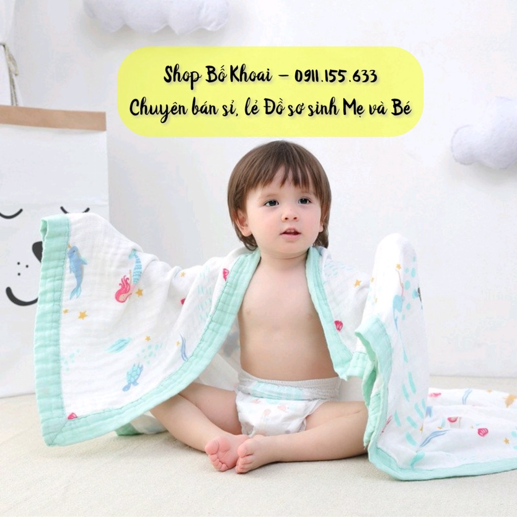 Chăn xô sợi tre 4 lớp - Chăn sợi tre ADEN ANAIS, MANNY, KILUTA - Chăn sợi tre cho bé - Bố Khoai Store