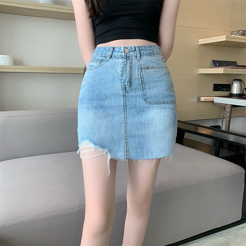 Chân váy jean nữ Emilyshop ulzzang
