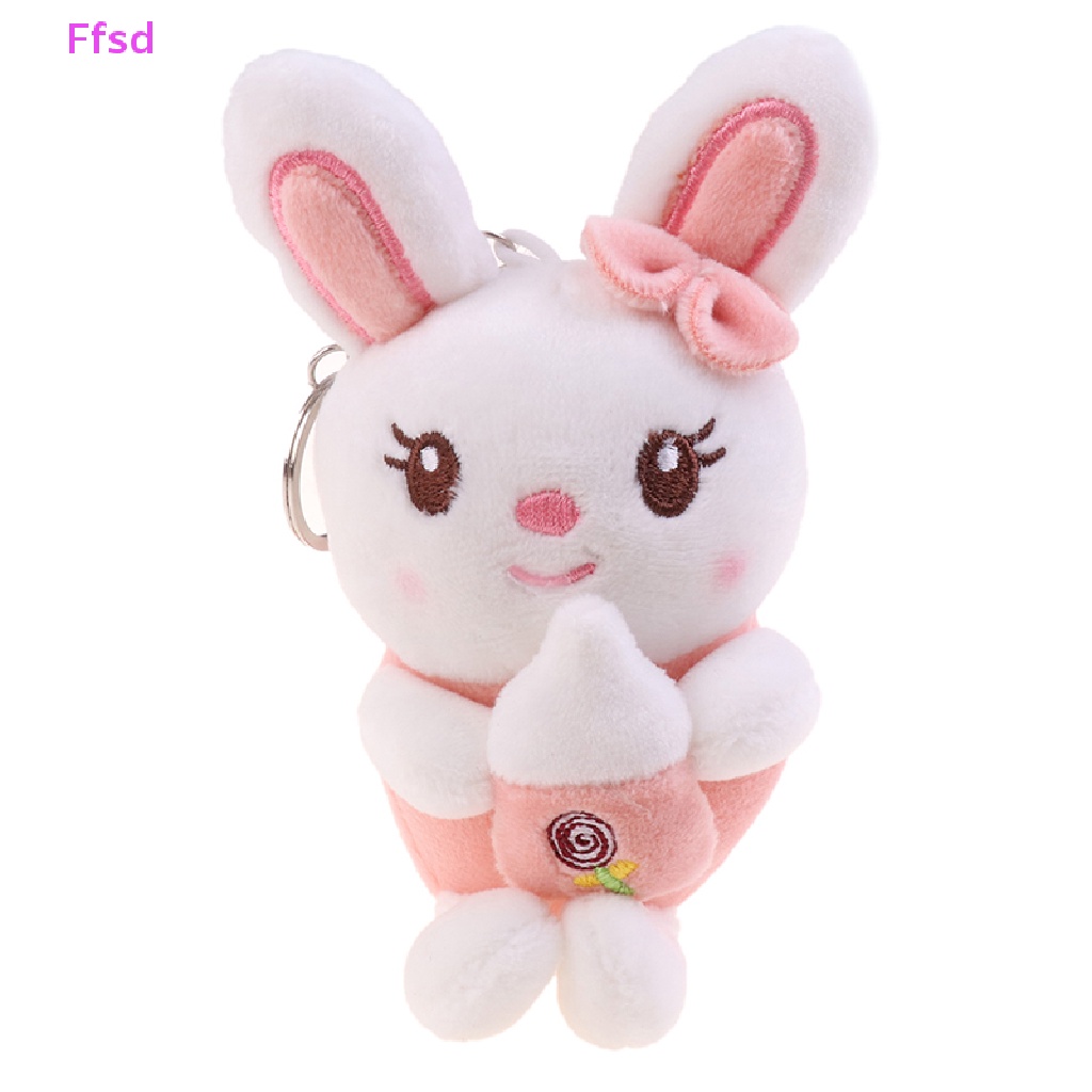 Búp Bê Thỏ Nhồi Bông 12cm Treo Túi Xách Trang Trí Dễ Thương