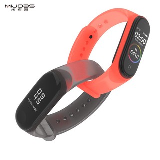 [mi band 4] Dây đeo silicon trong suốt Mi band 3, mi band 4 chính hãng Mijobs - dây đeo thay thế miband 3, miband 4