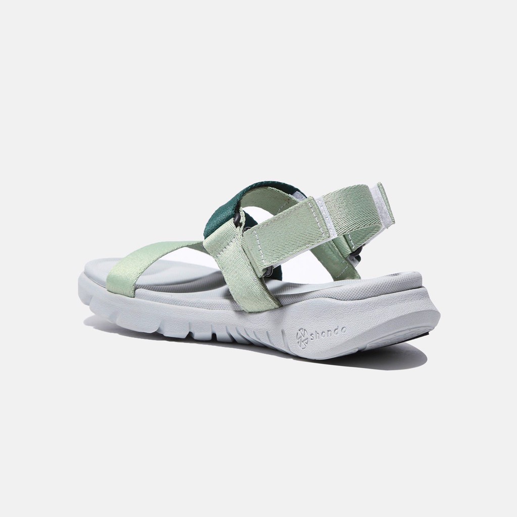 Giày sandals SHONDO Ombre xám phối xanh lá F6S2140