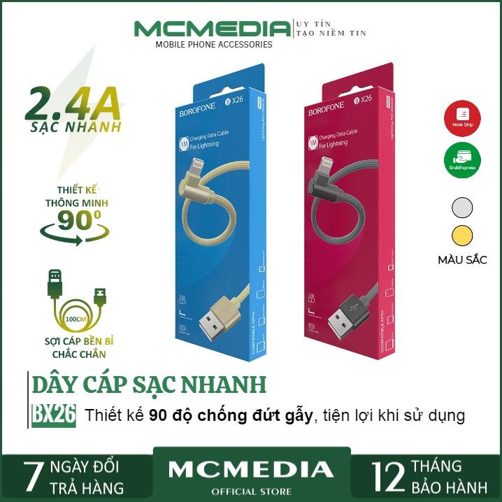 Dây Sạc Nhanh BX26 Type C | Loại Tốt Góc Vuông 90 Độ Hỗ Trợ Sạc Nhanh Và Truyền Dữ Liệu