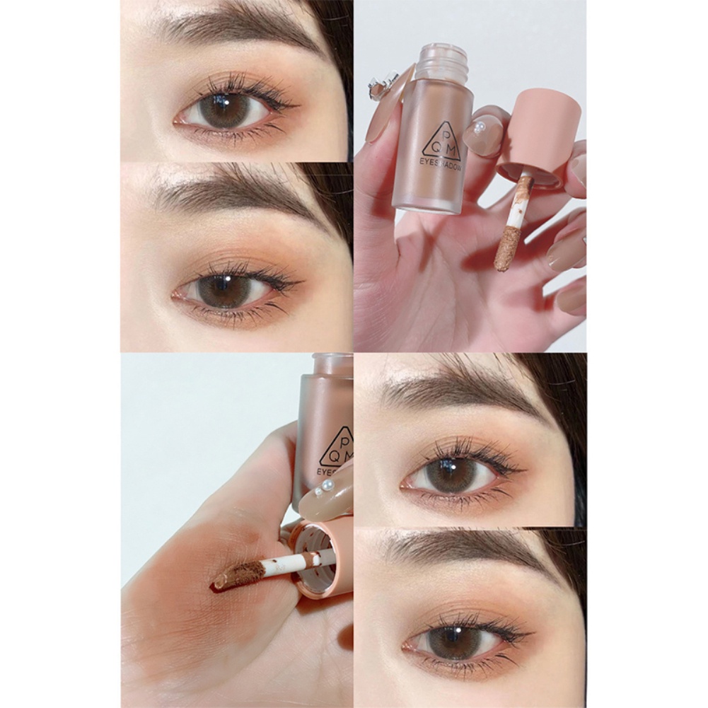 Chứng Khoán sẵn sàng bóng mắt Dạng Lỏng Pachiman Matte Nhung Kem Mịn Đỏ Mặt Chất Lỏng Eyeshadow Khỏa Thân Trà Sữa Blush COD