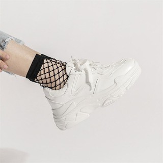Giày sneaker nữ trắng cổ thấp năng động