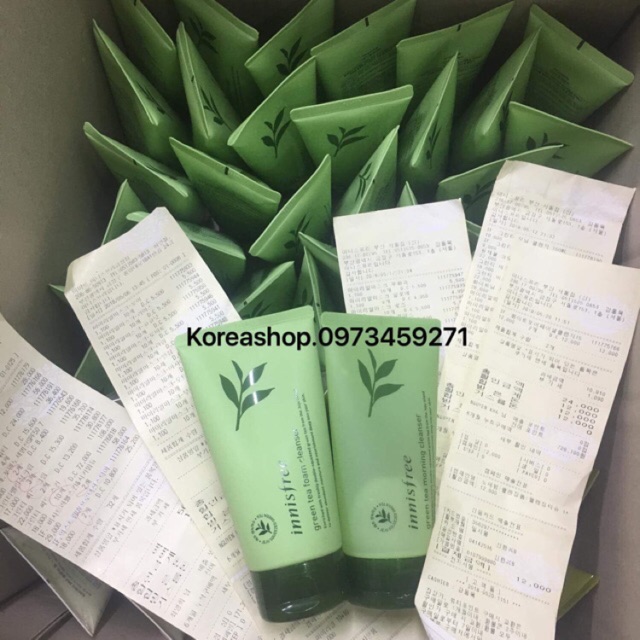 [Kèm bill] Sữa rửa mặt trà xanh Innisfree Green Tea Cleansing Foam bản 2019 | BigBuy360 - bigbuy360.vn