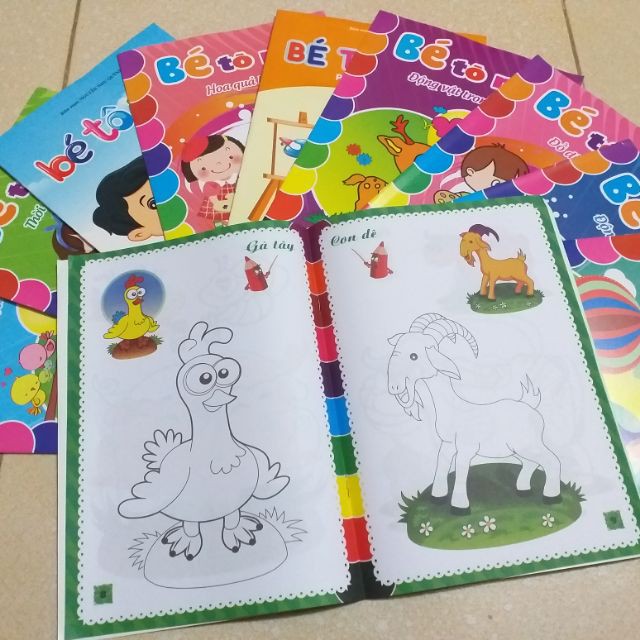 [GIÁ ƯU ĐÃI] Set 12 Bút Dạ Màu Ống Loại Đẹp và Tậ.p Tô Cho bé