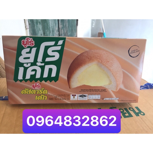 Bánh trứng thái 204g 12 cái Date 11/2022