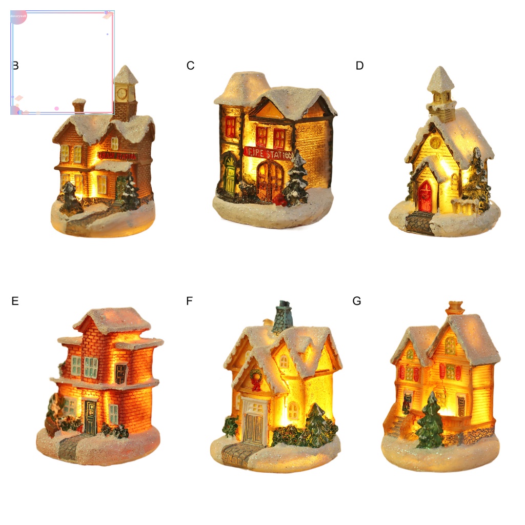 Ngôi Nhà Bằng Nhựa Phát Sáng Trang Trí Giáng Sinh