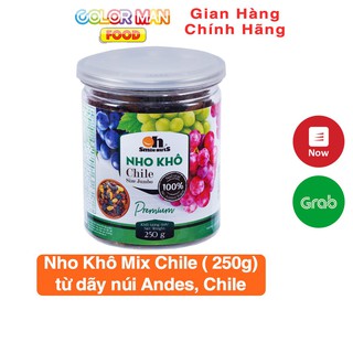 Hộp Nho Khô Mix Chile 250g được trồng trên độ cao 3500m so với mực nước biển thuộc dãy núi cao Andes Chile
