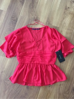 Áo zara authentic đỏ quyến rũ