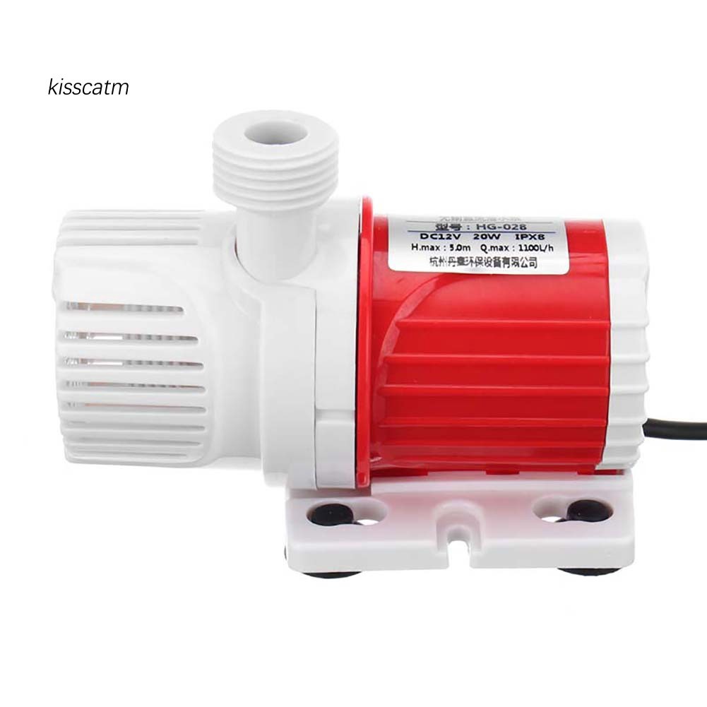 Máy bơm nước cho hồ cá năng lượng mặt trời DC 12V 1100L/H 5M