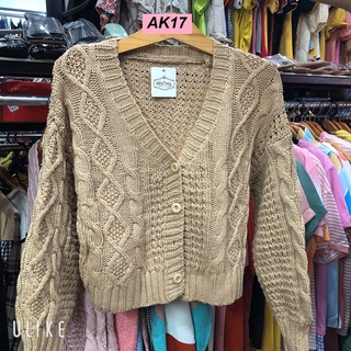 Áo khoác len lững [dệt sợi to dày ] AK16