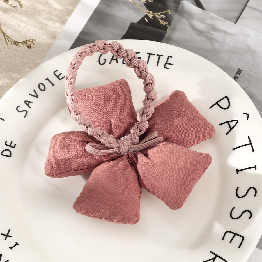 Dây Buộc Tóc Cao Su Co Giãn Đính Hoa Dễ Thương Phong Cách Hàn Quốc Cho Bé Gái