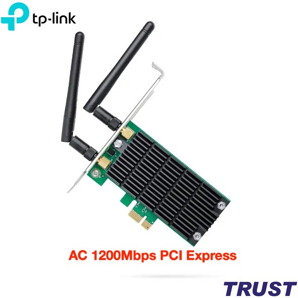 TP-LINK AC 1200Mbps Bộ Chuyển Đổi Wi-Fi Băng Tần Kép PCI Express  - Archer T4E - Hàng Chính Hãng