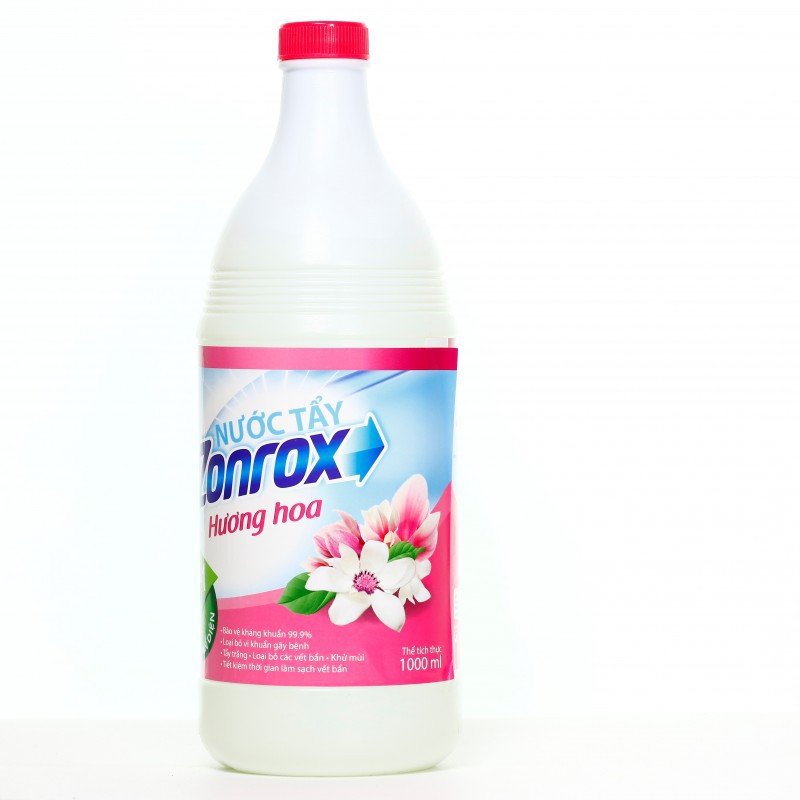 Nước Tẩy Quần Áo Zonrox Hương Chanh / Hoá Cỏ Chai 1000ML