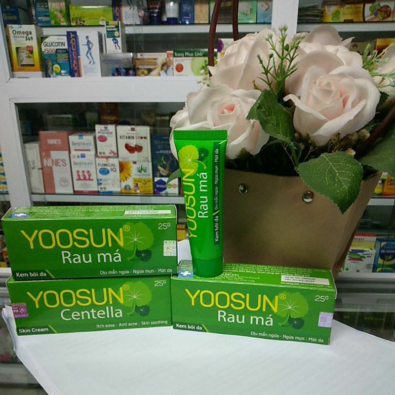 Yoosun Rau Má  - Dịu mẩn ngứa,ngừa mụn, mát da, hăm da, côn trùng đốt, muỗi đốt. Ngừa vết thâm do mụn, mờ sẹo.