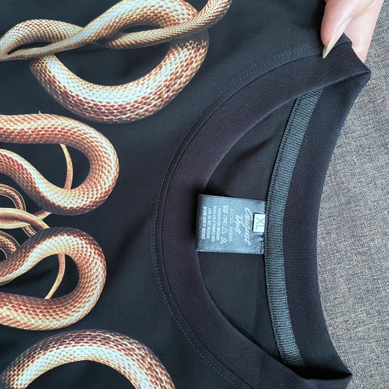 ÁO THUN RẮN HỔ MANG QUANH CỔ CHẤT ĐẸP COTTON 100%