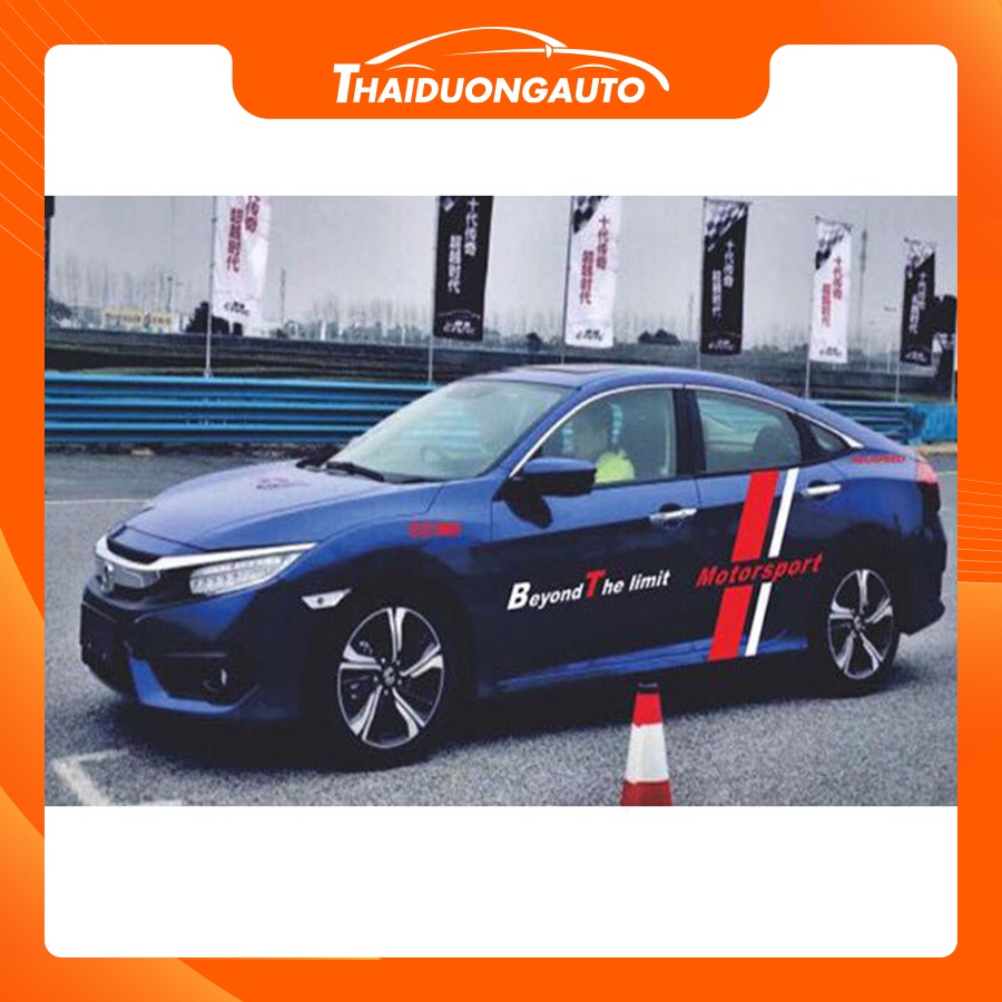 Tem Dán Sườn Ô Tô Phong Cách Thể Thao D-639  HL3120