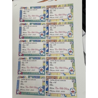 Combo nhãn vở kèm sticker cho bé