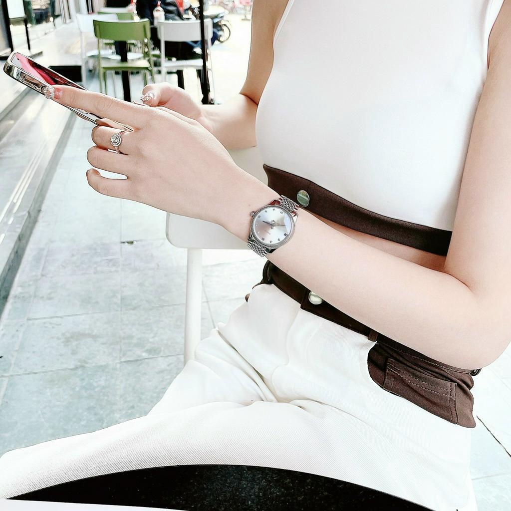 Đồng hồ nữ Guci G-Timeless Quartz Silver Dial Ladies Watch YA1264153, full box, Luxury diamond watch