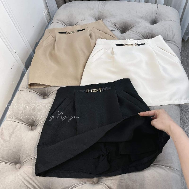 [ Mã FADIRECT20 giảm 20K đơn 150K] Chân váy khuy xích giữa hàng QC | BigBuy360 - bigbuy360.vn