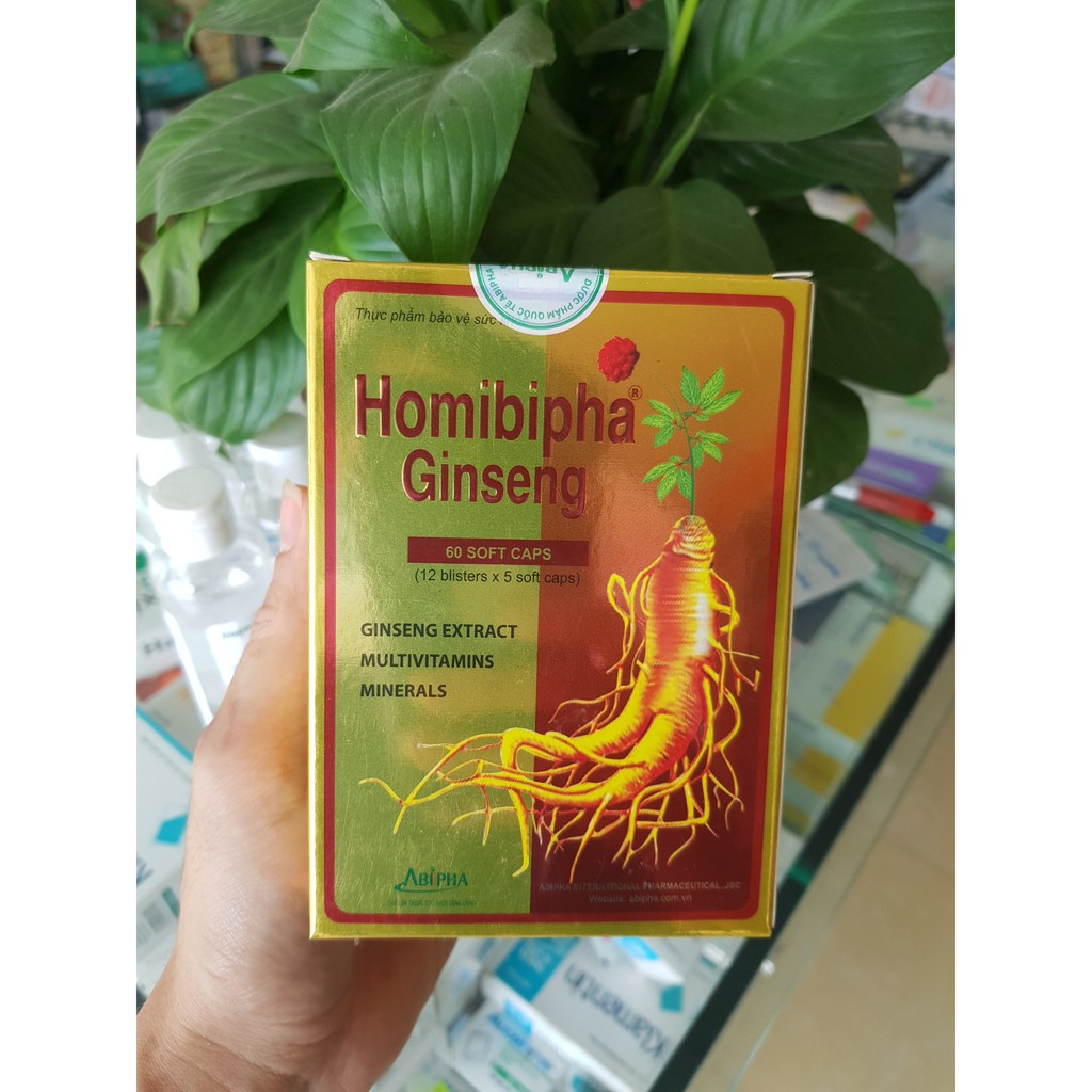 Homibipha Ginseng bổ sung vitamin và dưỡng chất ( hộp 60 viên ) | BigBuy360 - bigbuy360.vn