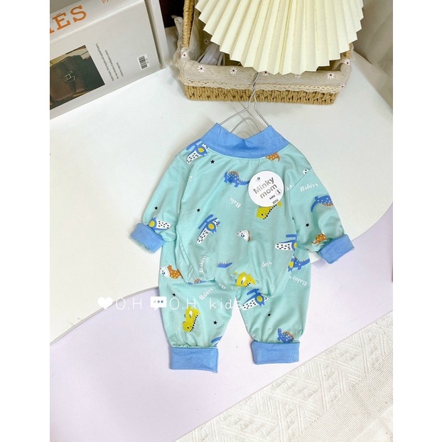 Bộ dài tay thun lạnh cổ 3 phân MS457