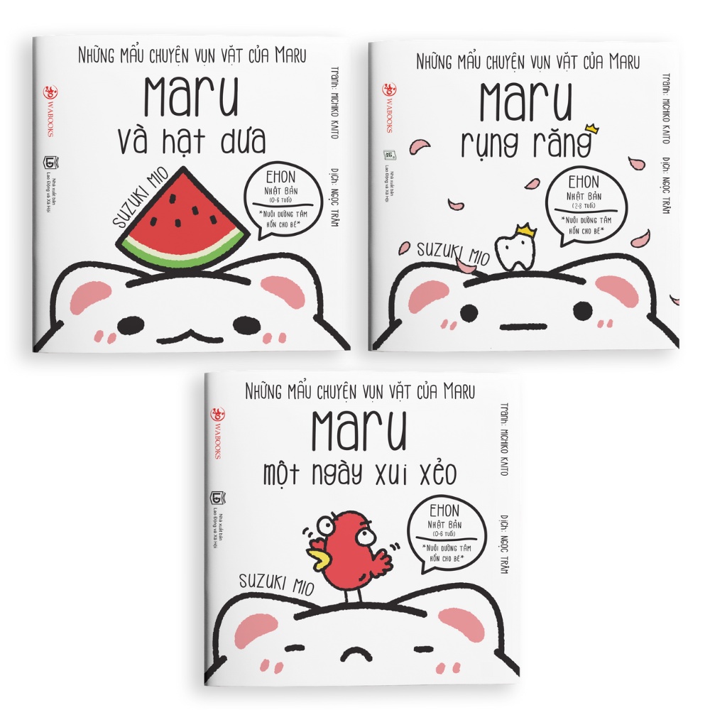 Sách - Bộ 3 cuốn ehon Maru lớn rồi - dành cho trẻ từ 2 tuổi