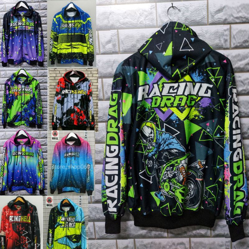 Áo Khoác Đua Xe Đạp In Họa Tiết Toàn Diện Cỡ L-XL