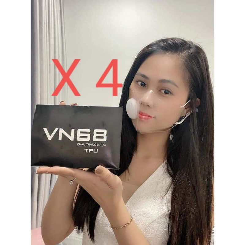 COMBO 3, COMBO 4 Khẩu Trang VN68,Khẩu trang trong suốt,Khẩu trang 3D