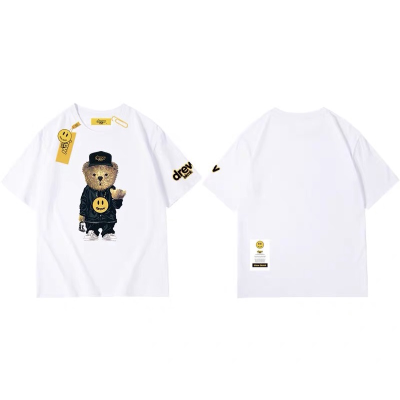 ￼￼￼Áo thun tay lỡ unisex Drew new 2022 S07 cho bé và gia đình , samyy_vn