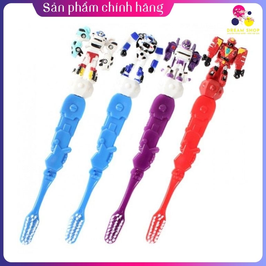 Bàn chải đánh răng cho bé Tobot màu tím-dreamshop.vn